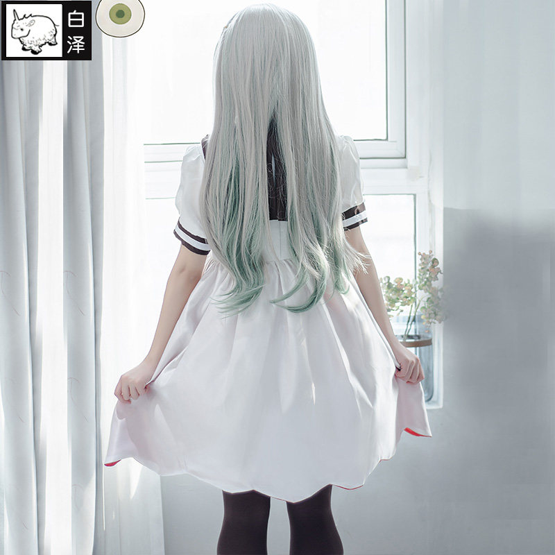 白泽八寻宁宁COS服装女地缚少年花子君cosplay假发连衣裙袜子鞋子_虎窝淘