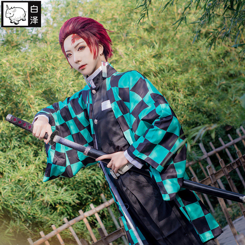 白泽鬼灭之刃cos服装全套装灶门炭治郎鬼杀队队服动漫cosplay男衣 物联网设备 物联网传感器 智能家居及智能设备商城