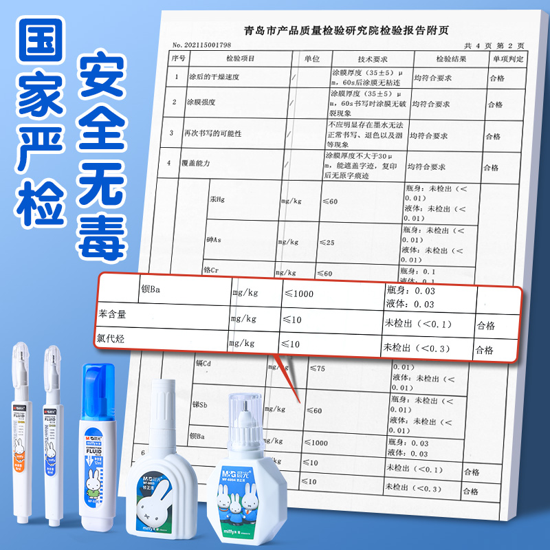 晨光涂改液修正液改正液小学生专用大容量快干无毒涂改多功能带刷型涂改神器错字笔迹消字灵液无痕修改办公用 - 图2