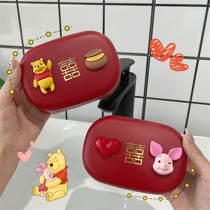 结婚肥皂盒红色一对陪嫁用品套装创意塑料刷牙杯漱口杯洗漱杯牙刷,淘宝优惠券,粉丝福利购,淘宝优惠卷