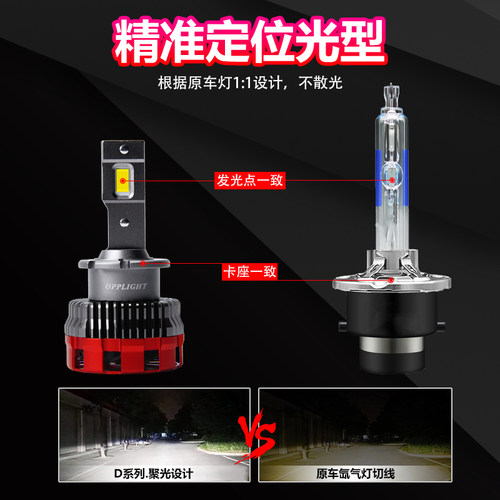 日系专用D系列M10S超亮LED大灯D2S/D4S氙气灯改装M10远近一体车灯 - 图1