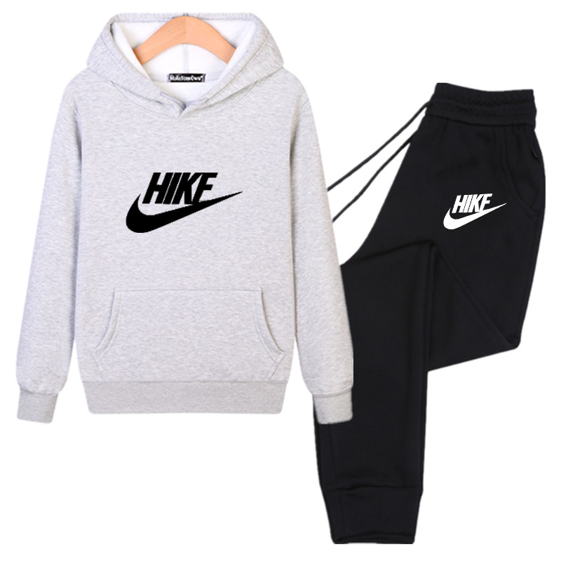 纯棉帽衫男连帽卫衣卫裤套装加绒宽松运动套装秋冬季两件套束脚裤,淘宝优惠券,粉丝福利购,淘宝优惠卷