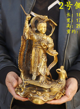 九天玄女摆件执剑踏凤凰兵法女神