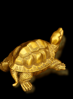纯铜千年铜龟神兽工艺摆件黄铜
