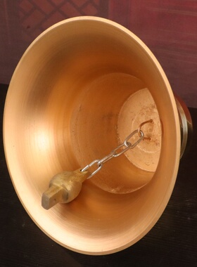 纯黄铜铃铛挂件室外屋檐风铃警钟