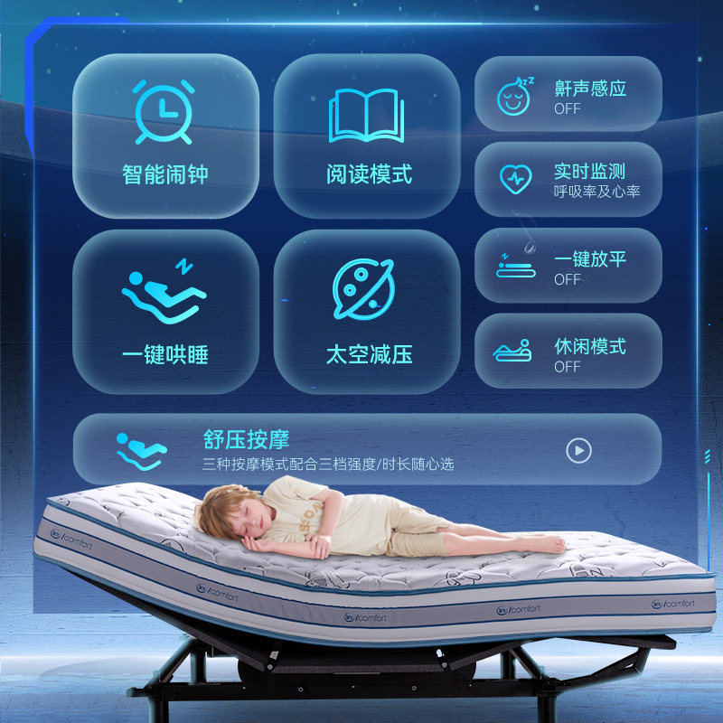 Serta/舒达梦想家Z智能儿童床垫套床凝高敏支撑独立弹簧防泼溅,淘宝优惠券,粉丝福利购,淘宝优惠卷