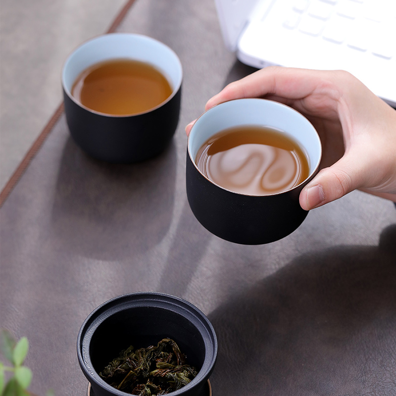 便携快客杯一壶一杯日式单人车载户外泡茶功夫茶杯旅行茶具小套装