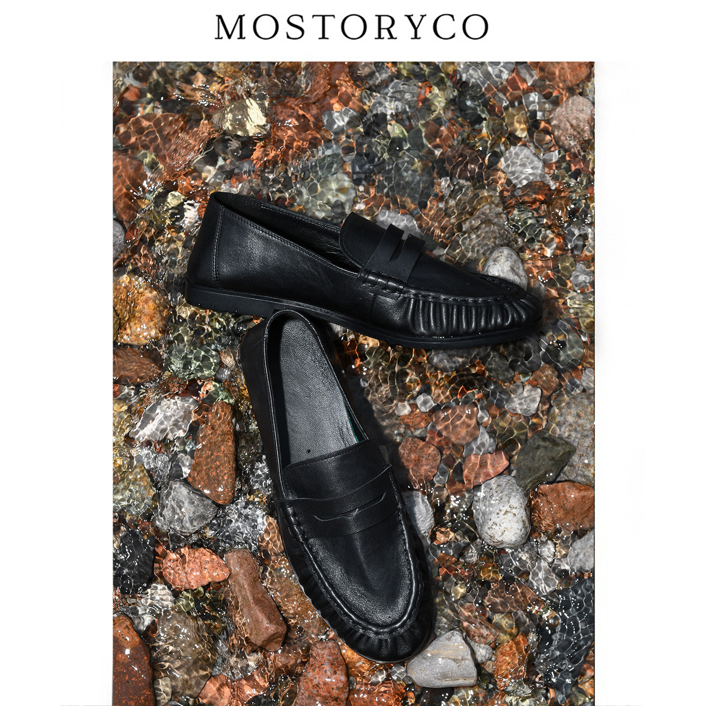 Mostoryco|西班牙原厂真皮一脚蹬乐福鞋女全皮单鞋深口皮鞋平底鞋,淘宝优惠券,粉丝福利购,淘宝优惠卷