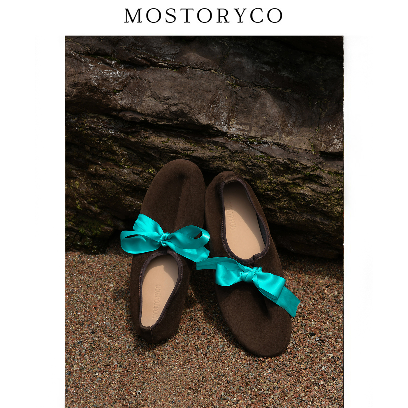 Mostoryco|法式复古芭蕾鞋奶奶鞋女深口绑带袋鼠鞋真皮平底鞋单鞋 - 图1