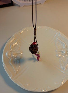 天然松果永生花皮绳项链女大气长