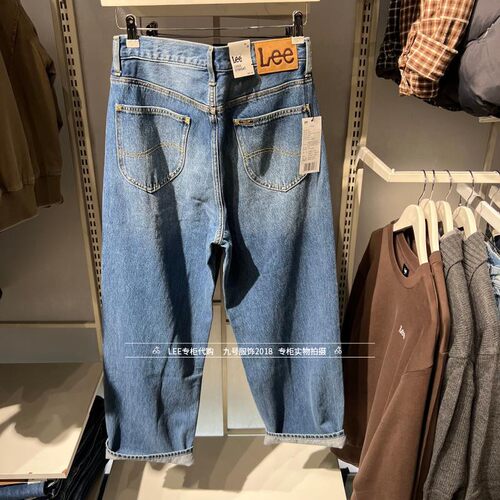 Lee正品 2026春款男士宽松直筒阔蓝牛仔裤LMB011373209212-A09872 - 图0