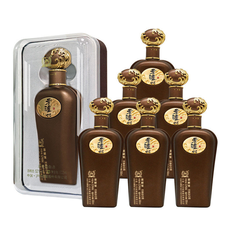 【88VIP】泸州老窖老泸州 52度鉴藏装酒500ml*6瓶 纯粮白酒