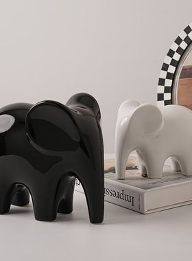 贝汉美陶瓷招财北欧酒柜摆件