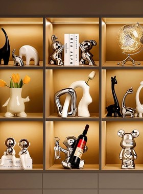 一家三口小鹿居饰品摆件轻