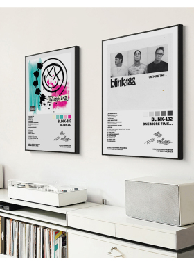 Blink-182专辑封面有框装饰画海报欧美英摇滚乐队说唱挂画卧室画
