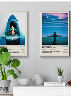 欧美电影海报装饰画客厅背景墙画酒吧民宿卧室挂画咖啡店人物壁画