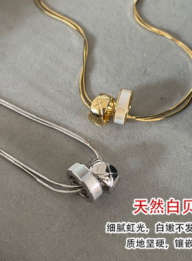 DSTYLE欧美小香风双层金属项链女