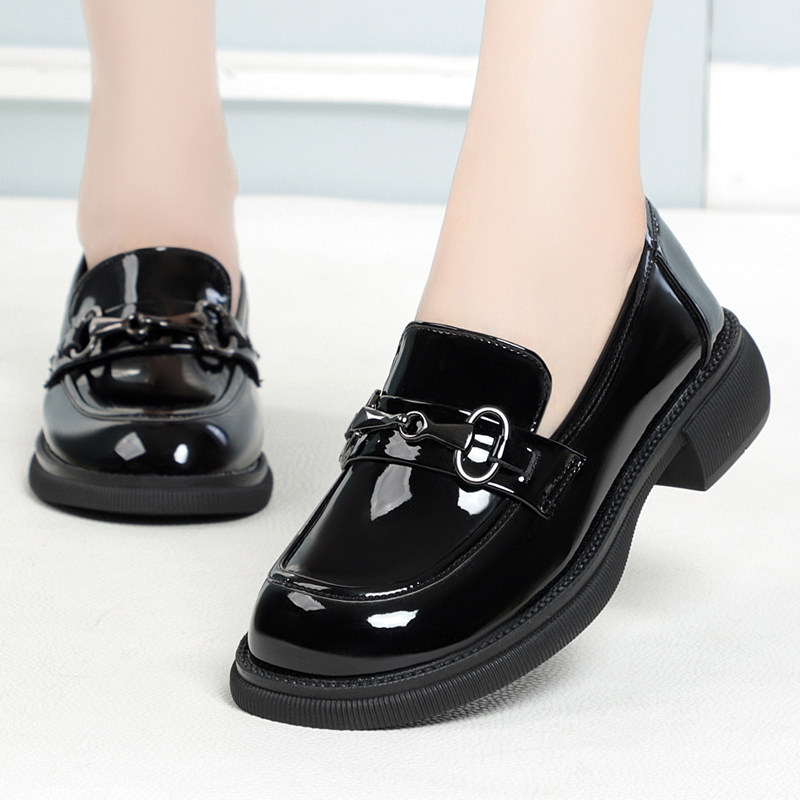 全牛皮真皮单鞋女春秋乐福鞋软底工作鞋低跟中老年妈妈鞋舒适皮鞋,淘宝优惠券,粉丝福利购,淘宝优惠卷