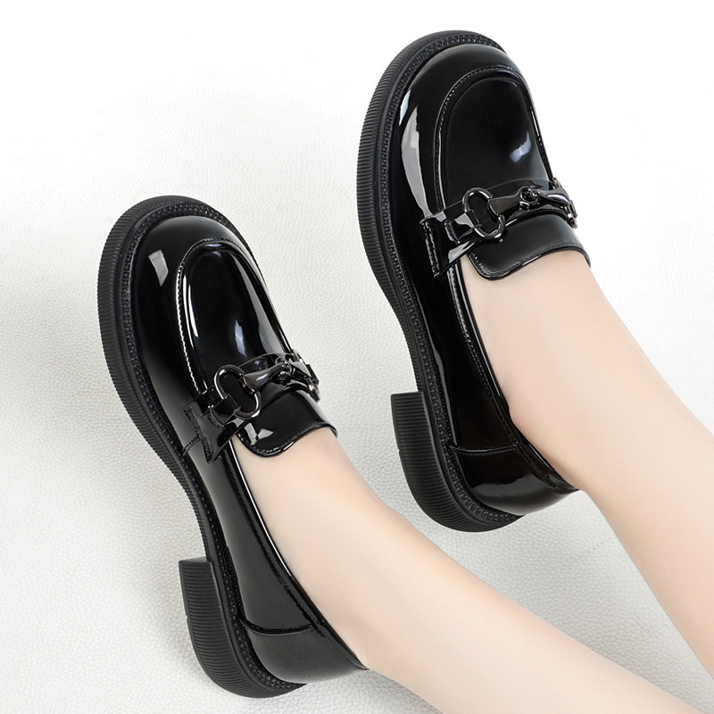 全牛皮真皮单鞋女春秋乐福鞋软底工作鞋低跟中老年妈妈鞋舒适皮鞋,淘宝优惠券,粉丝福利购,淘宝优惠卷