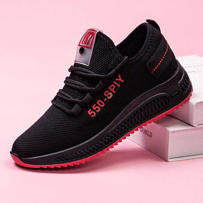 春季新款透气韩版时尚百搭女鞋跑步运动鞋轻便休闲鞋防滑软底单鞋,淘宝优惠券,粉丝福利购,淘宝优惠卷