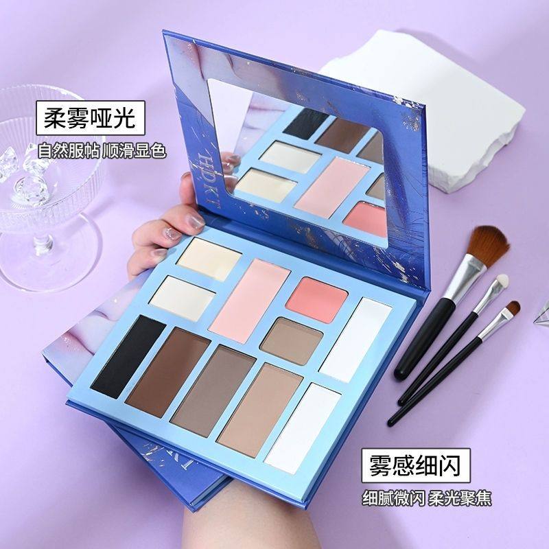 [小和尚]2026新款彩妆盘高光+腮红+修容+大地色系眼影盘日常通勤,淘宝优惠券,粉丝福利购,淘宝优惠卷