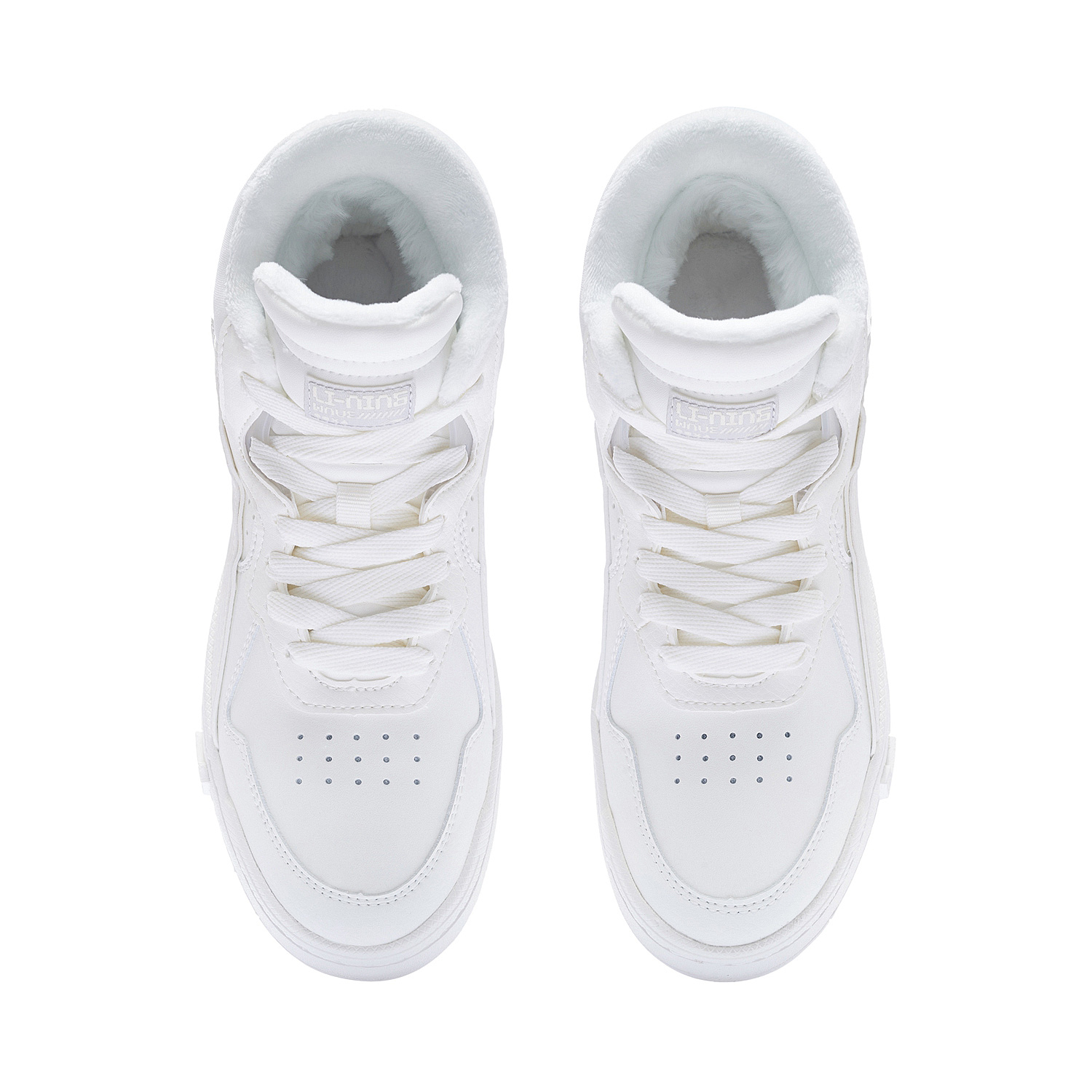 中国李宁2024男女款棉鞋惟吾MID休闲鞋子加绒高帮运动鞋AGCS324 - 图2