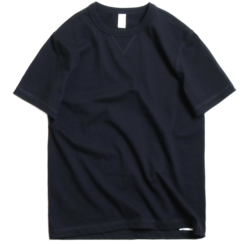 美国7.8盎司265g重磅加厚100%纯棉无缝复古咔叽圆领短袖T恤男白色 - 图3