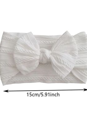 1/3/4/6Pcs Solid Color Baby Headband Bow Children Hair Band