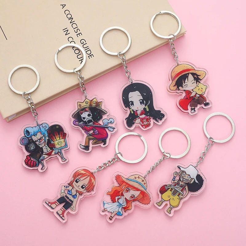 Keychain Cartoon Character Ornament Key Bag Pendant Clothing - 图0