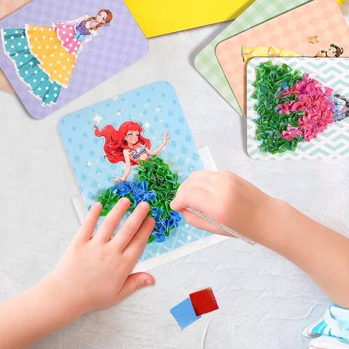 Children's Fabric Art Craze Poke Drawing Craft Toys Creative - 图2