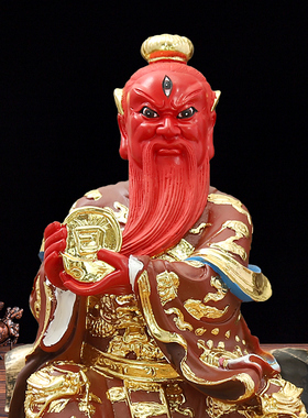 华音殿太阴太阳神像树脂玻璃钢