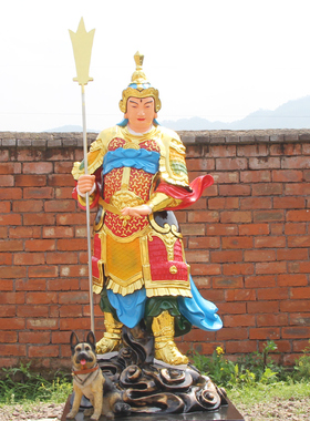 华音殿二郎神树脂玻璃钢佛像
