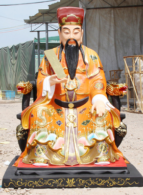 华音殿树脂玻璃钢佛像鲁班祖师
