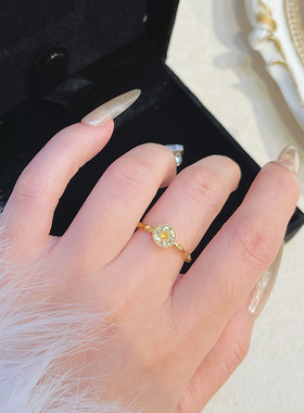 s925纯银钱币戒指女爆闪钱多多铜钱指环女2025新款小众轻奢高级感