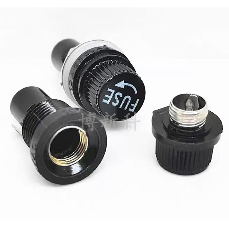FUSE保险丝座保险管座熔断器底座5*20mm黑色旋钮帽子玻璃管6*30mm,淘宝优惠券,粉丝福利购,淘宝优惠卷