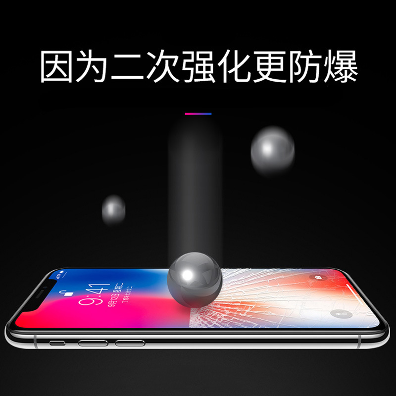 适用于OPPO A97 A11X A3 A56S A96 A2M A55 R15 A72 reno8/7/6/5/4/3/2Z高铝大弧二强丝印手机全屏钢化膜贴膜 - 图0