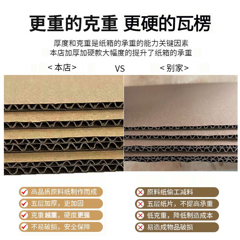 大开口纸箱三层T53-72打包邮政淘宝快递纸盒子35/30/25/20/15/10,淘宝优惠券,粉丝福利购,淘宝优惠卷