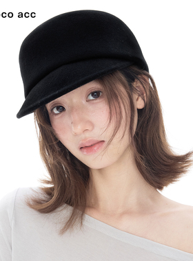 Lacoco法式100%羊毛马术帽女