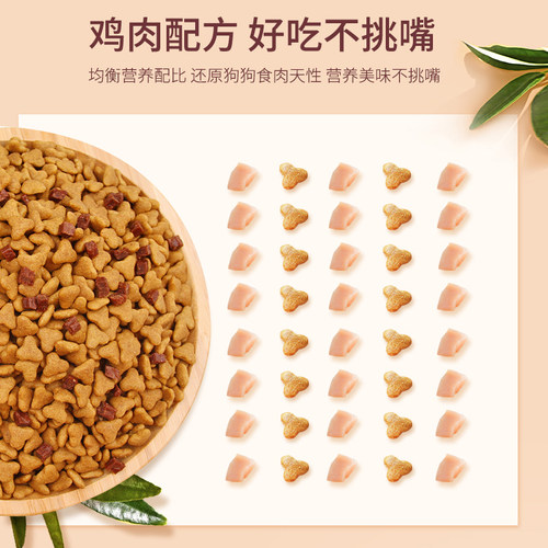 皮纳特泰迪成犬专用狗粮小型犬2.5kg通用贵宾天然粮 - 图1