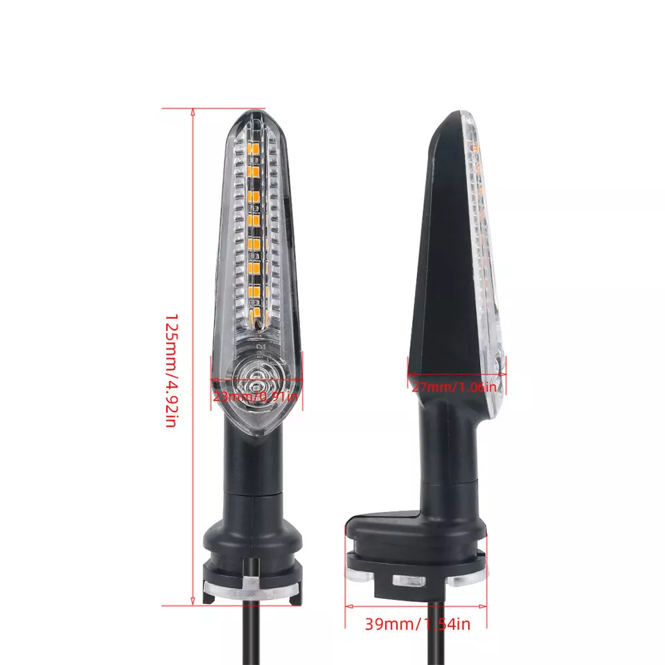 适用雅马哈 YZF R3 R25 R15 V2 V3 V4 前后转向灯摩托车LED转弯灯 - 图3