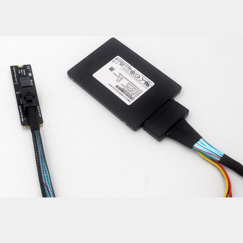 M.2 NGFF Mkey PCIeX4转SFF8643SFF8639转接扩展卡适配器PH49-M2 - 图1