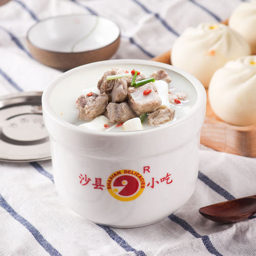 沙县小吃配料炖罐杯隔水炖盅陶瓷汤盅沙县炖罐杯炖罐炖杯炖盅白杯 - 图2