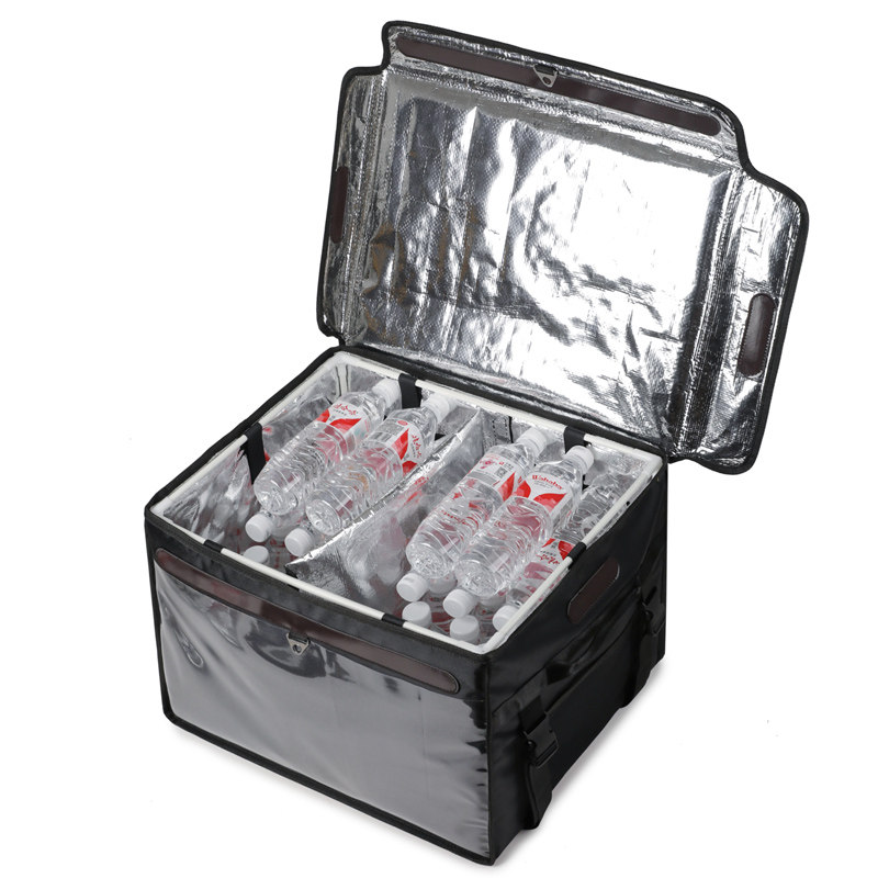 纯黑色外卖箱送餐箱大小号磁吸保温箱子骑手装备防雨硬盖配送箱厚,淘宝优惠券,粉丝福利购,淘宝优惠卷