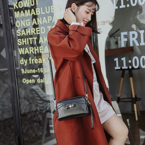 Небольшая сумка, демисезонная модная универсальная сумка через плечо, в корейском стиле, из натуральной кожи