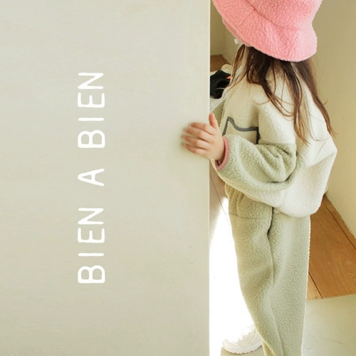 # Специальное предложение# Korea Bien A Bien's Kids's Polush Plush Plush Warm Top+плюшевые теплые брюки