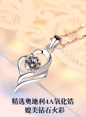 项链女款999纯银2025新款轻奢小