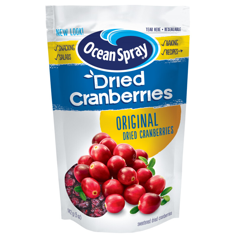 OceanSpray优鲜沛减糖50%蔓越莓干567g原装进口小红莓原味142*4袋 - 图3