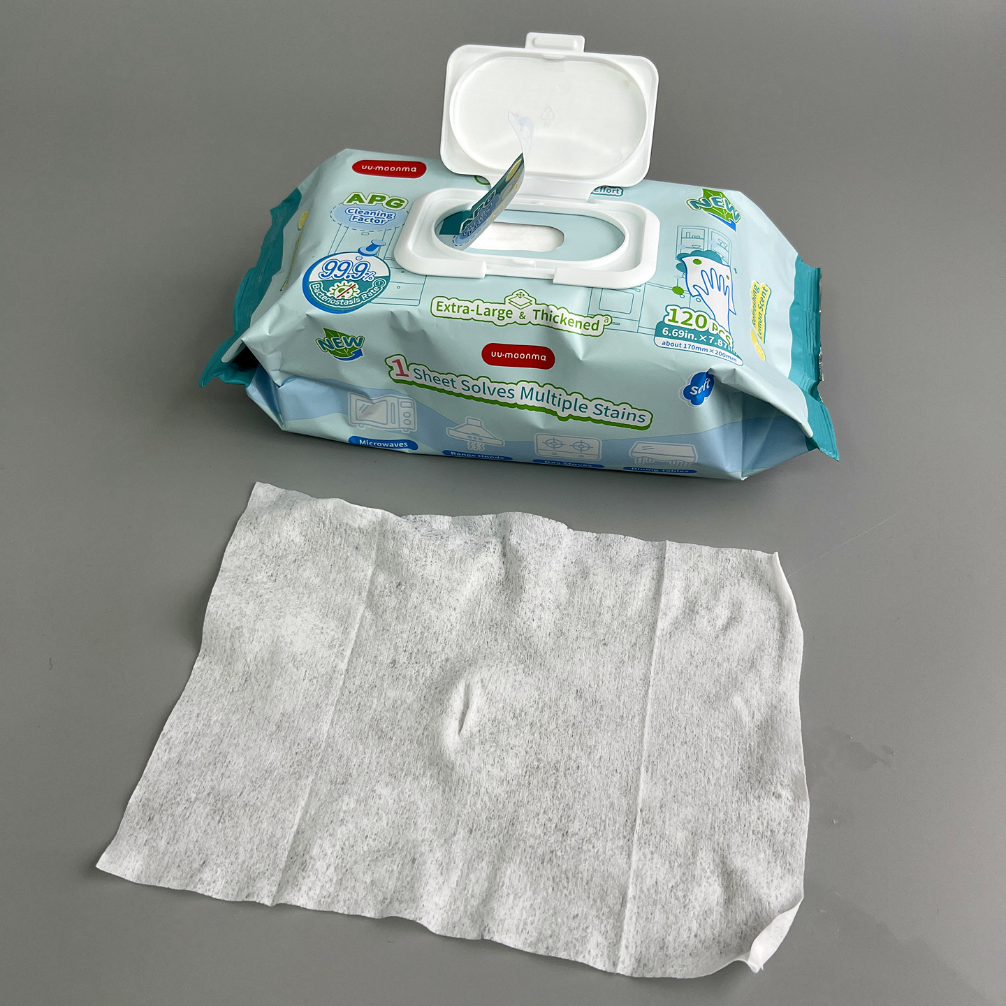 升级柠檬香！加大包！家用去油污除菌懒人清洁专用厨房湿巾120抽,淘宝优惠券,粉丝福利购,淘宝优惠卷