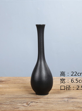 细口桌面观音瓶供佛禅意白瓷