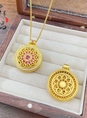 古法镀金不掉色金店同款沙金